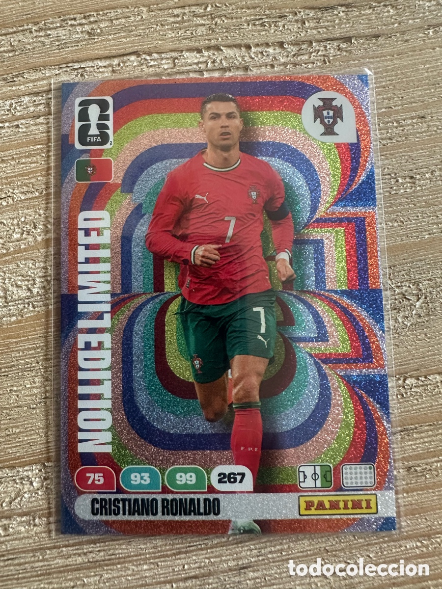 Trading cards: CRISTIANO RONALDO PORTUGAL LIMITED EDITION ADRENALYN XL WORLD CUP 2026 USA CAN MEX MUNDIAL 26 PANINI