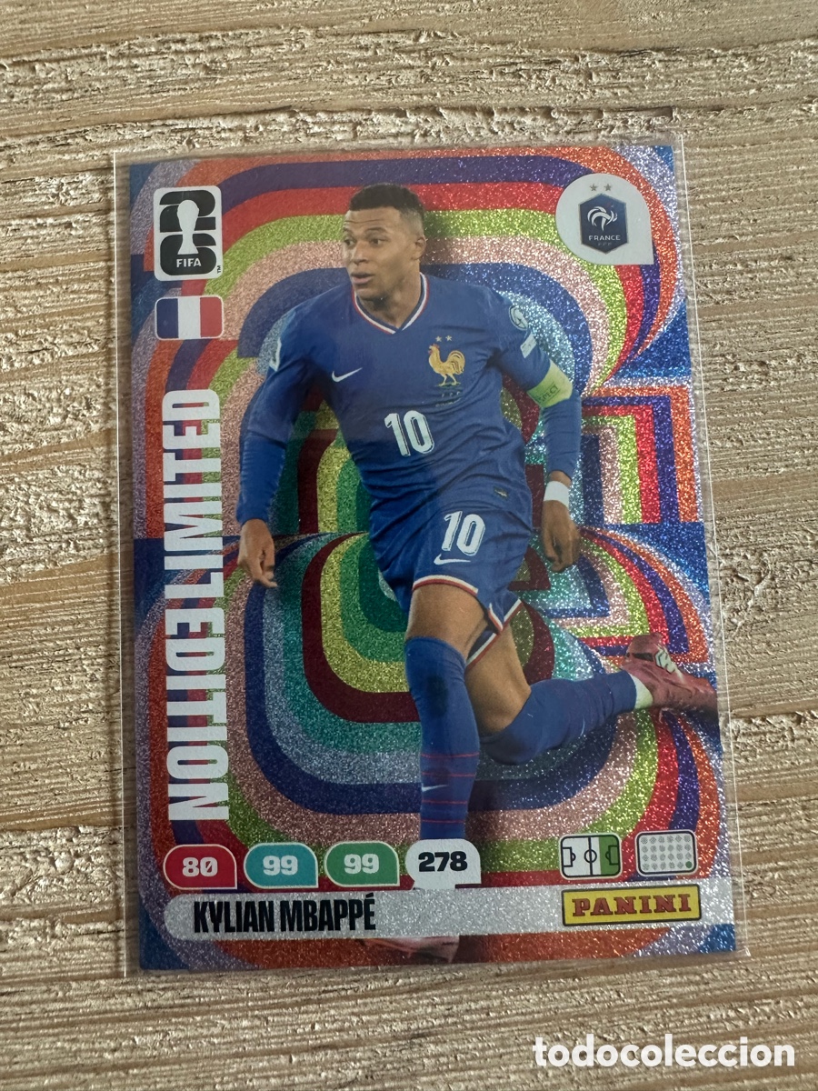 Trading cards: KYLIAN MBAPPE LIMITED EDITION ADRENALYN XL WORLD CUP 2026 USA CAN MEX MUNDIAL 26 PANINI