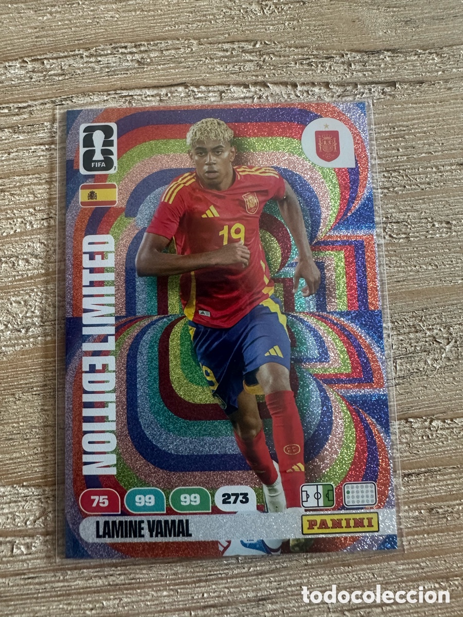 Trading cards: LAMINE YAMAL ESPA&Ntilde;A LIMITED EDITION ADRENALYN XL WORLD CUP 2026 USA CAN MEX MUNDIAL 26 PANINI