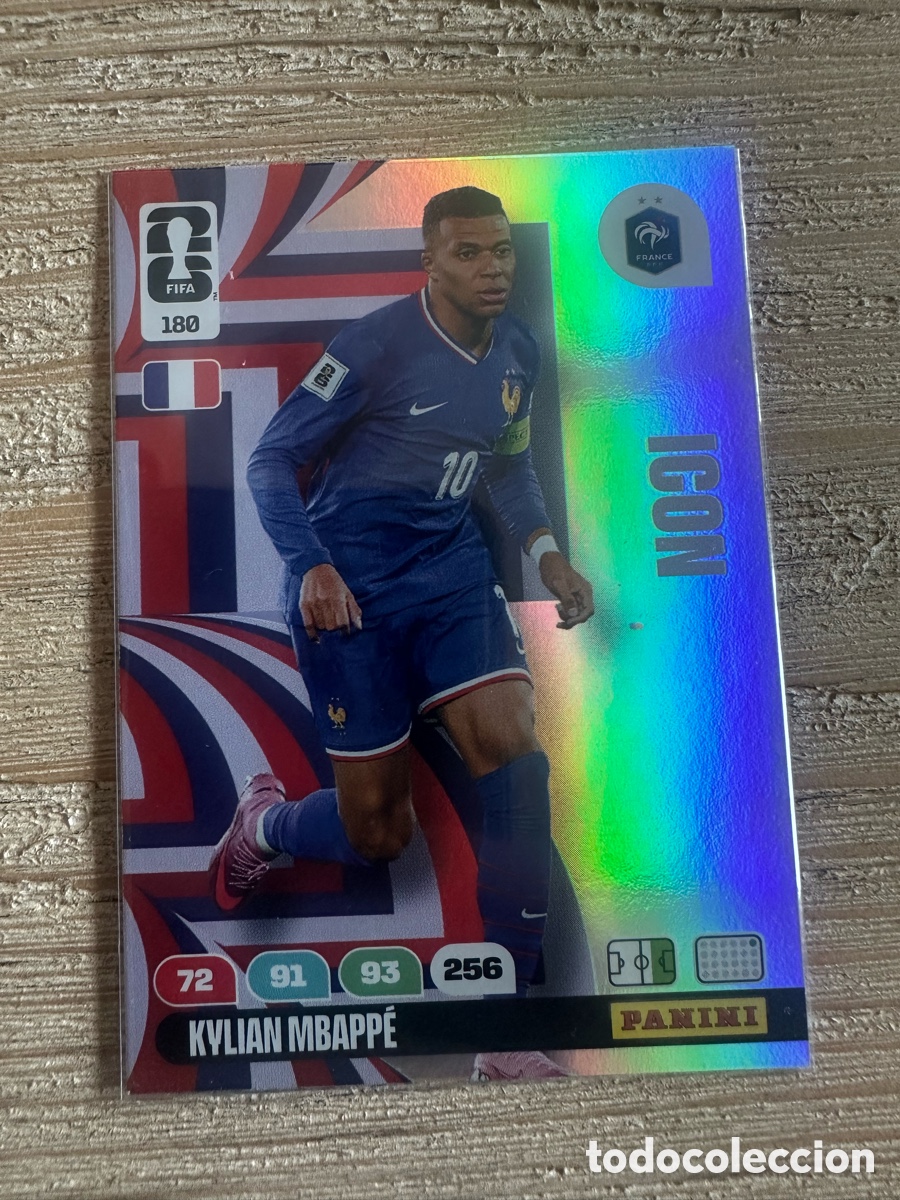 Trading cards: KYLIAN MBAPPE FRANCIA ICON 180 ADRENALYN XL WORLD CUP 2026 USA CAN MEX MUNDIAL 26 PANINI