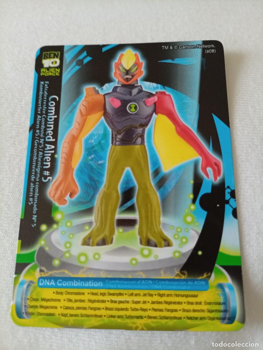 Trading cards: Carta coleccionable de Ben 10 Alien Force, n&uacute;mero 5, del personaje Combined Alien. - Combinaci&oacute;n de