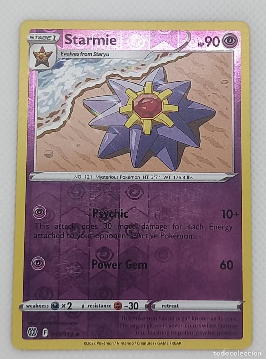 Trading cards: Carta Pok&eacute;mon - Starmie 055/172 Reverse Holo - Astros Brillantes - 2022