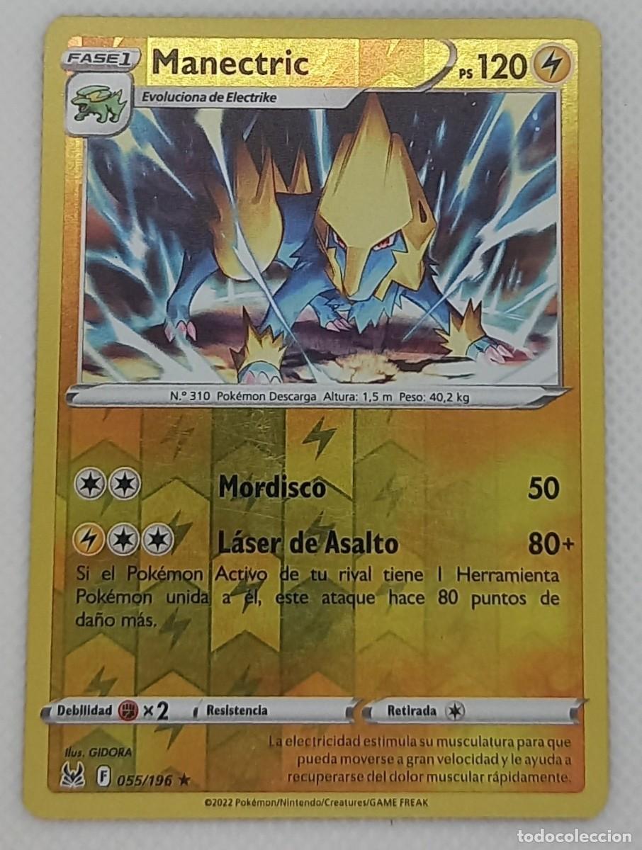 Trading cards: Carta Pok&eacute;mon - Manectric 055/196 Reverse Holo - Origen Perdido - 2022