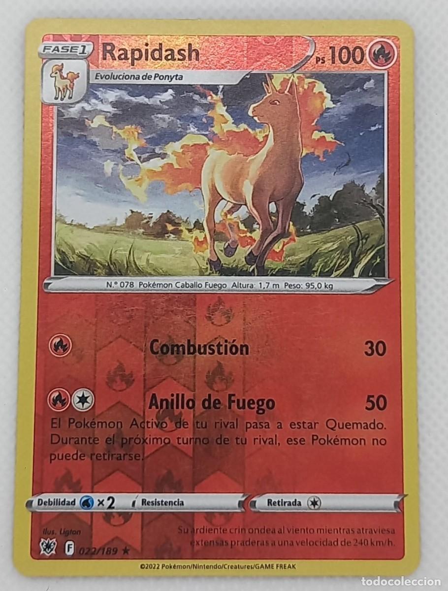 Trading cards: Carta Pok&eacute;mon - Rapidash 022/189 Reverse Holo - Resplandor Astral - 2022
