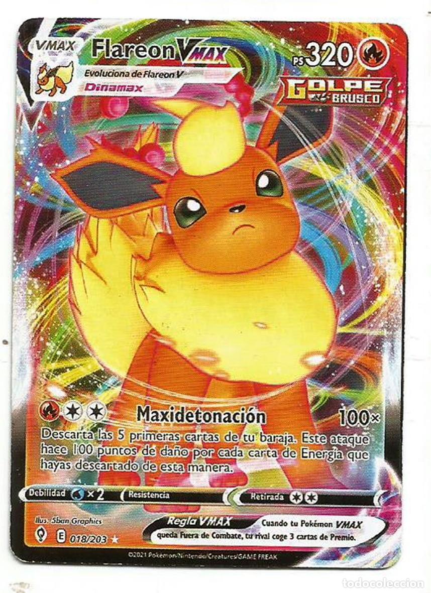 Trading cards: FLAREON - POK&Eacute;MON - ESPA&Ntilde;OL - 018