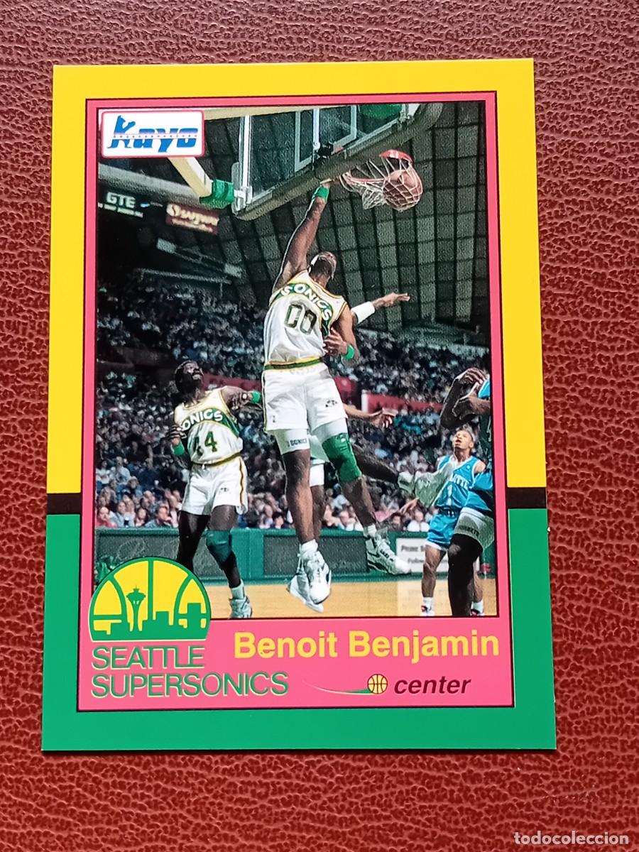 Trading cards: Card 5 Benoit Benjamin Kayo Cards Seattle Supersonics 1990-1991