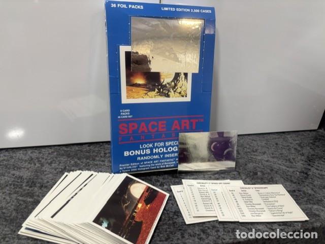 Trading cards: SPACE ART FANTASTIC . COLECCION COMPLETA TRADING CARDS SET BASE + 5 CHECKLIST + HOLOGRAMA