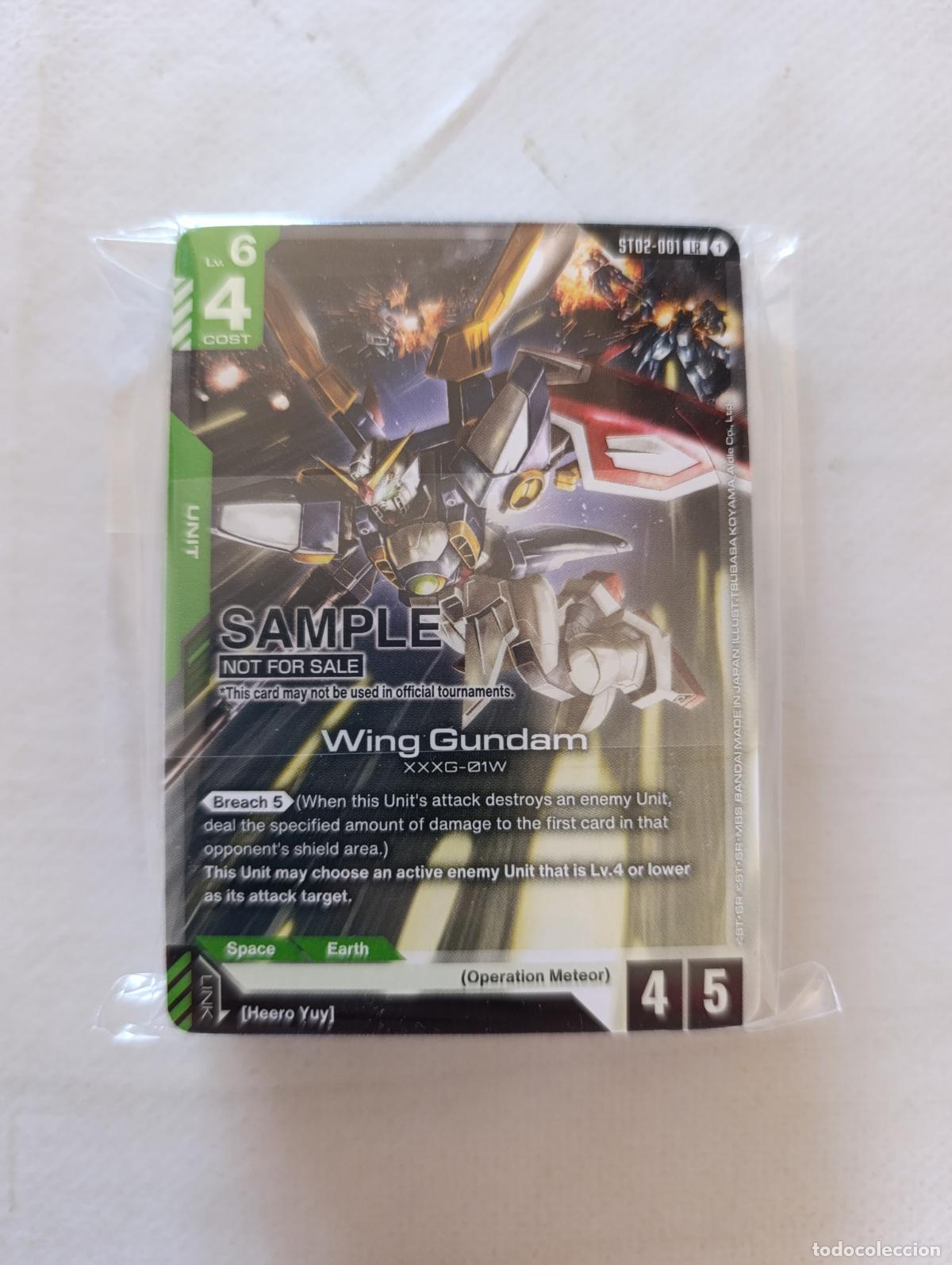 Trading cards: GUNDAM CARD GAME - SAMPLE DECK - DEMO HALF DECK MOBILE SUIT GUNDAM WING - NUEVO - EN INGLES (DFw)