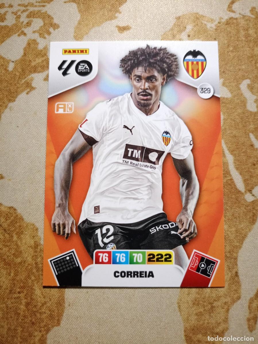 Trading cards: Valencia 329 CORREIA Adrenalyn 2025-26