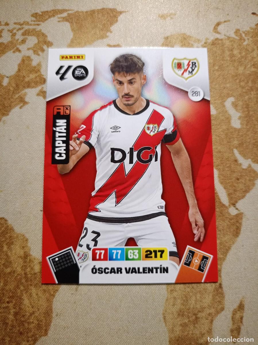 Trading cards: Rayo Vallecano 281 &Oacute;SCAR VALENT&Iacute;N Adrenalyn 2025-26
