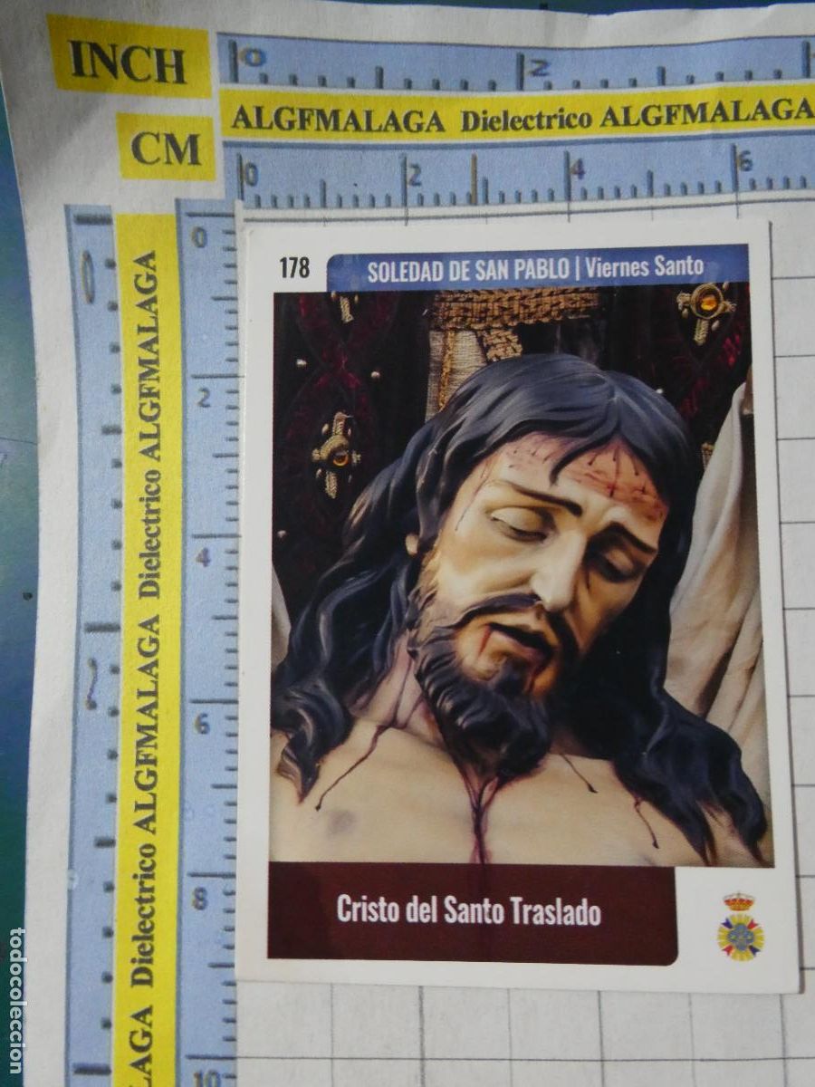 Trading cards: TARJETA TRADING CARD CROMO RELIGIOSO SEMANA SANTA M&Aacute;LAGA. HOLY CARDS. 178 SOLEDAD DE SAN PABLO
