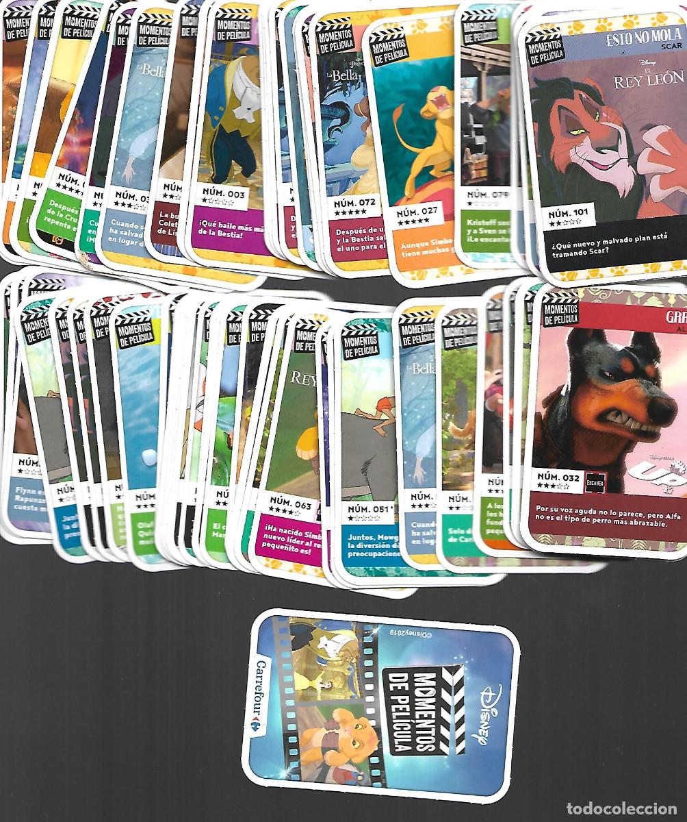 Trading cards: LOTE DE MAS DE 65 CROMOS DE MOMENTOS DE PELICULA