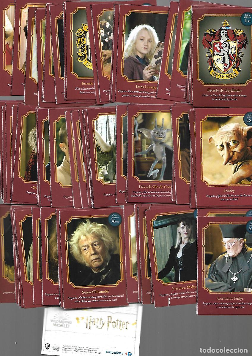 Trading cards: COLECCION DE 80 N&ordm; HARRY POTTER A FALTA DE 2 N&ordm; 53,,61