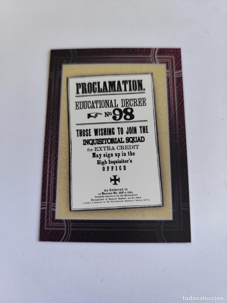 Trading cards: Harry Potter trading cards Welcome to Hogwarts Panini 120