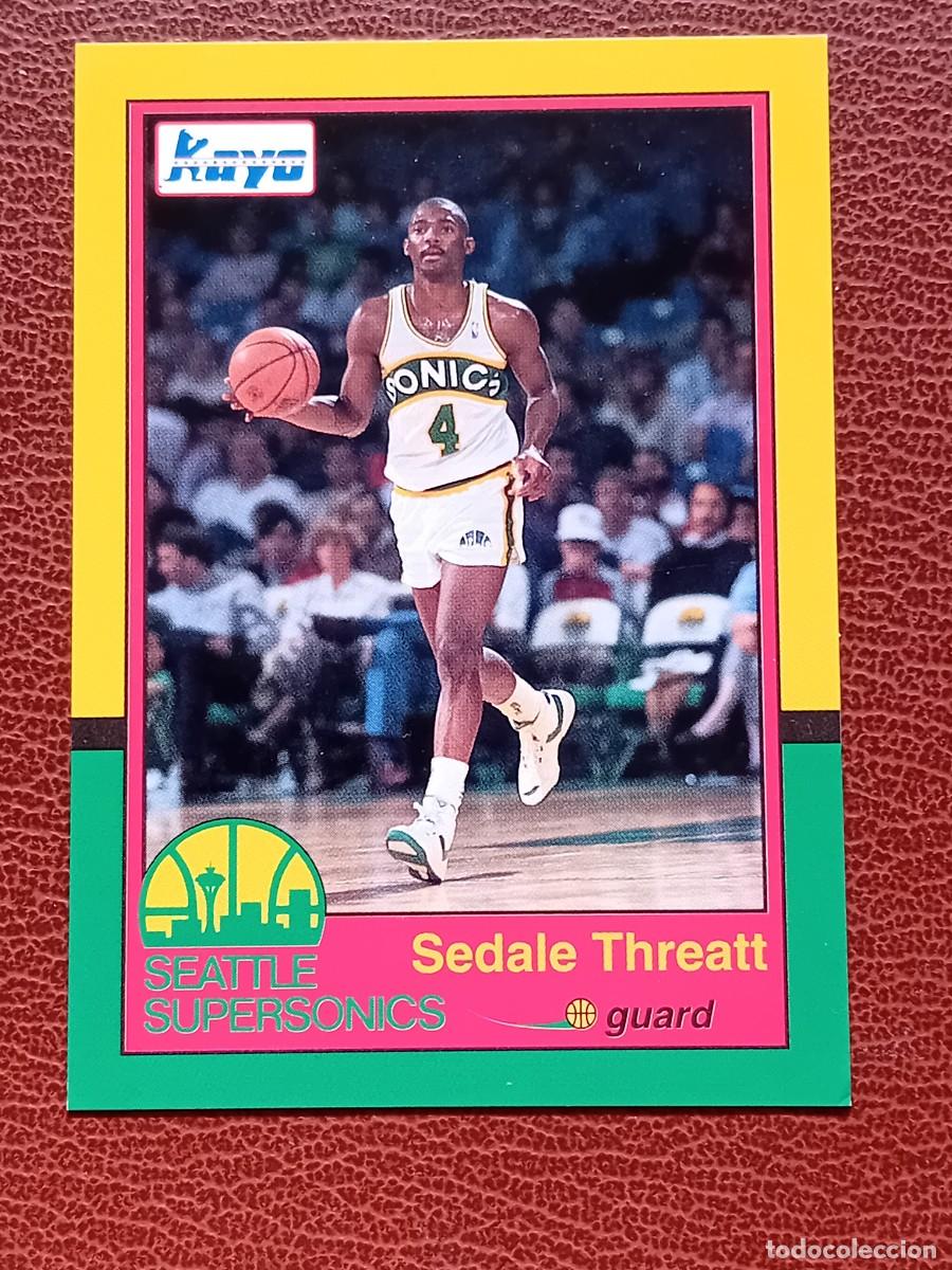 Trading cards: Card 13 Sedale Threatt Kayo Cards Seattle Supersonics 1990-1991