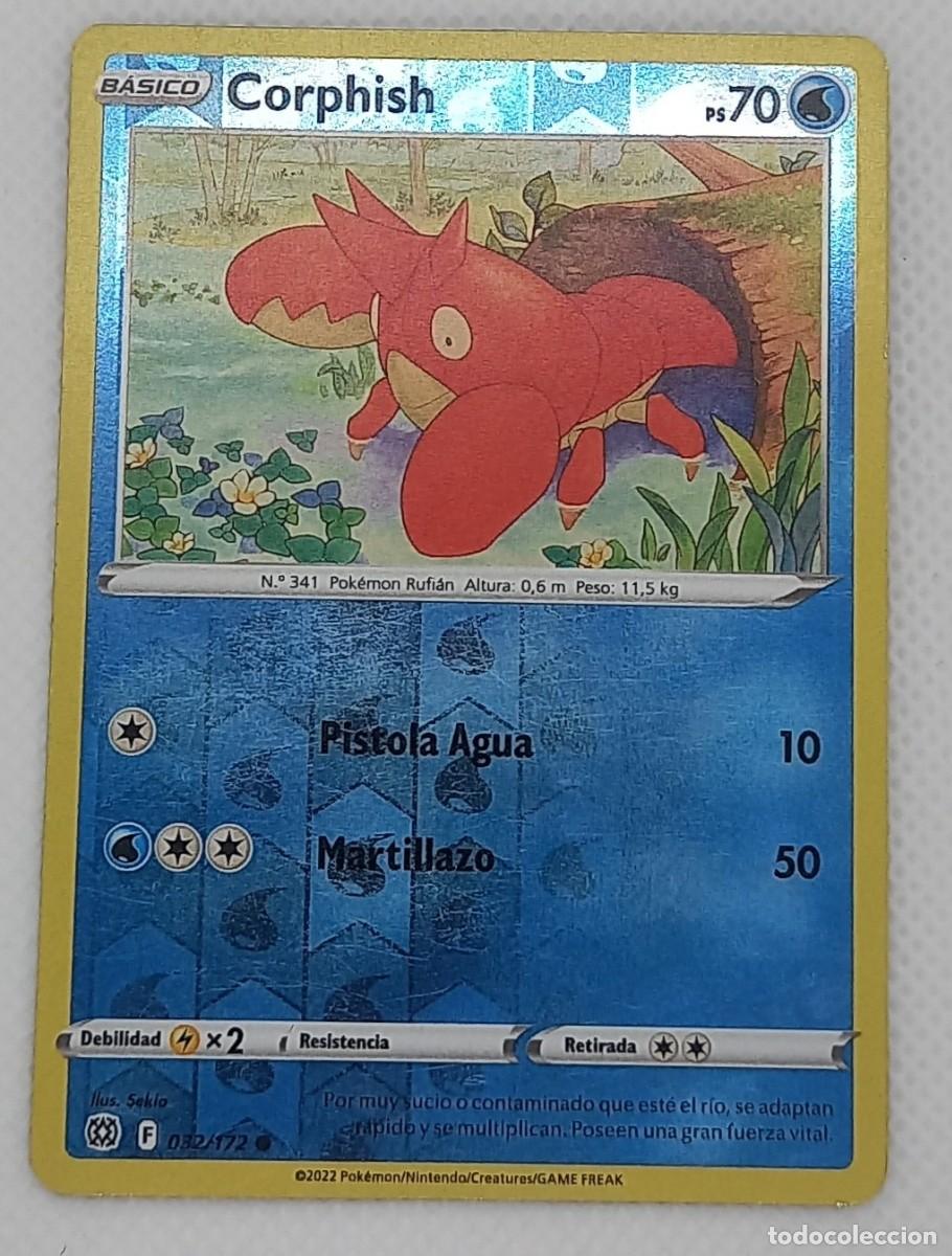 Trading cards: Carta Pok&eacute;mon - Corphish 032/172 Reverse Holo - Astros Brillantes - 2022