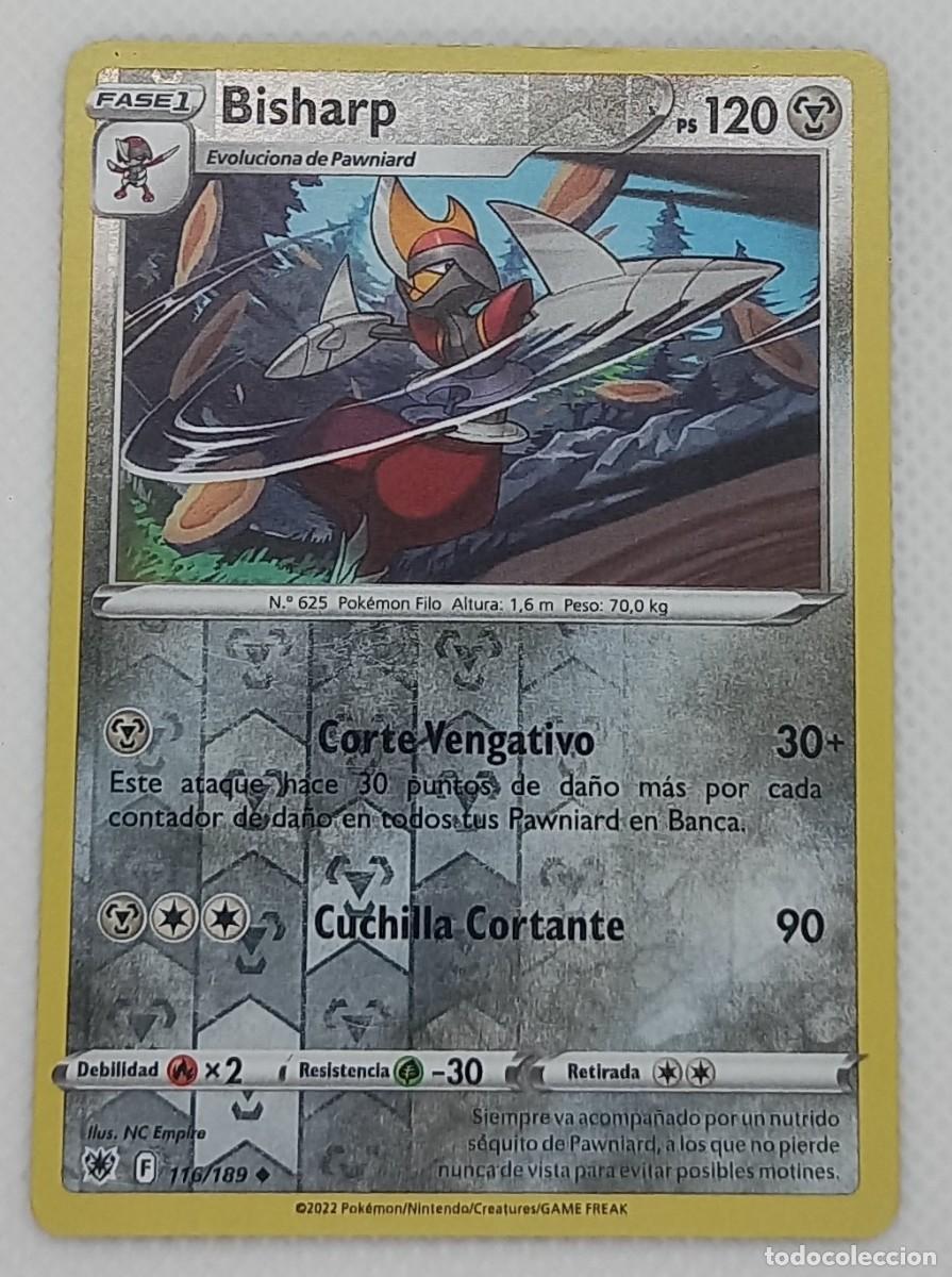 Trading cards: Carta Pok&eacute;mon - Bisharp 116/189 Reverse Holo - Resplandor Astral - 2022