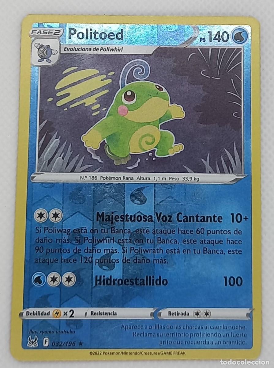 Trading cards: Carta Pok&eacute;mon - Politoed 032/196 Reverse Holo Rare - Origen Perdido - 2022