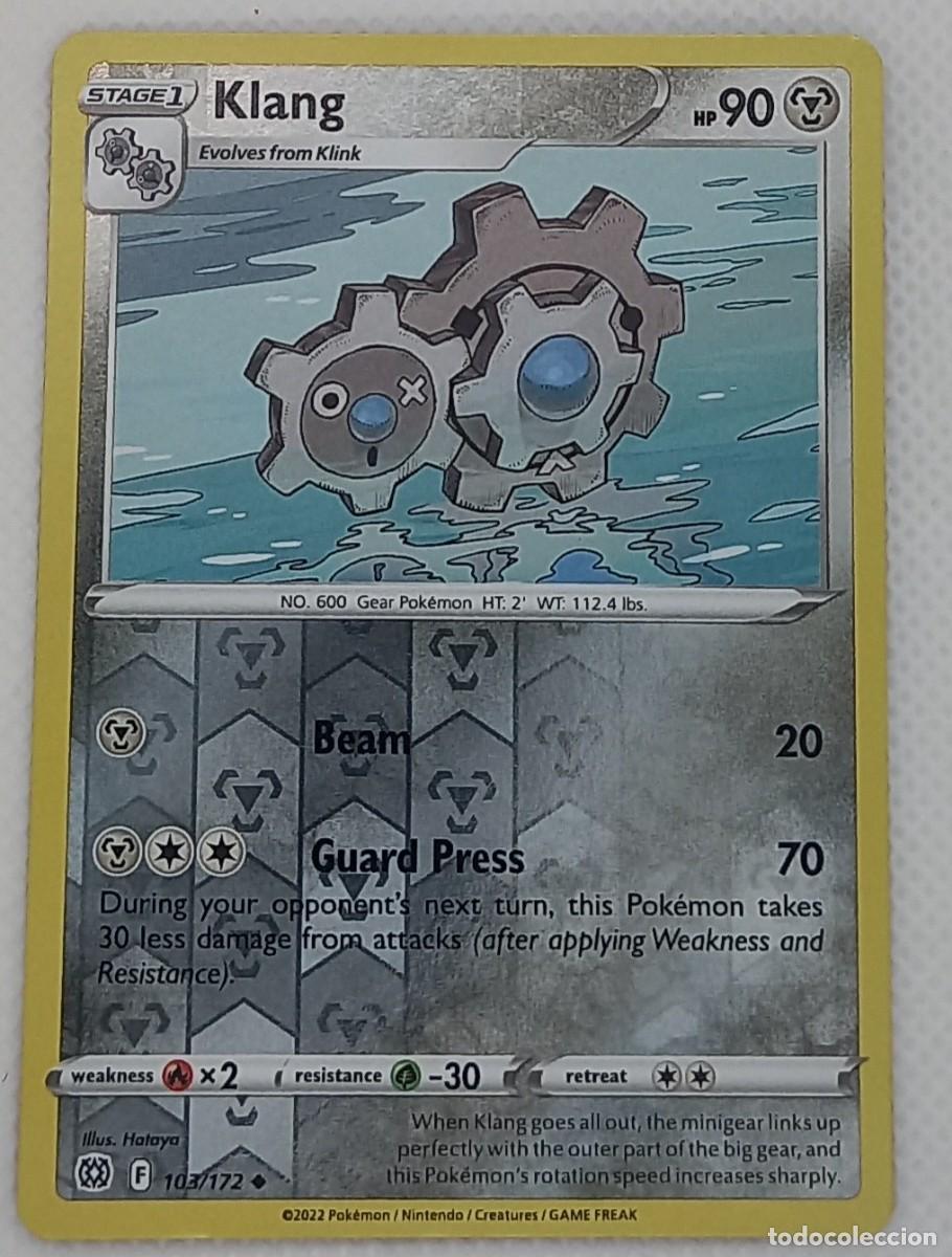 Trading cards: Carta Pok&eacute;mon - Klang 103/172 Reverse Holo - Astros Brillantes - 2022