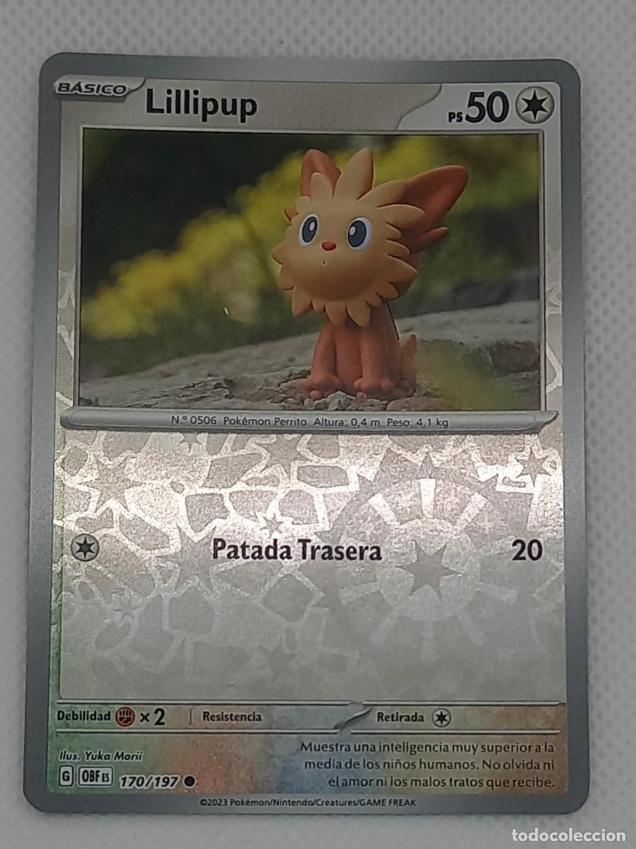 Trading cards: Carta Pok&eacute;mon - Lillipup 170/197 Reverse Holo - Obsidiana en Llamas - 2023