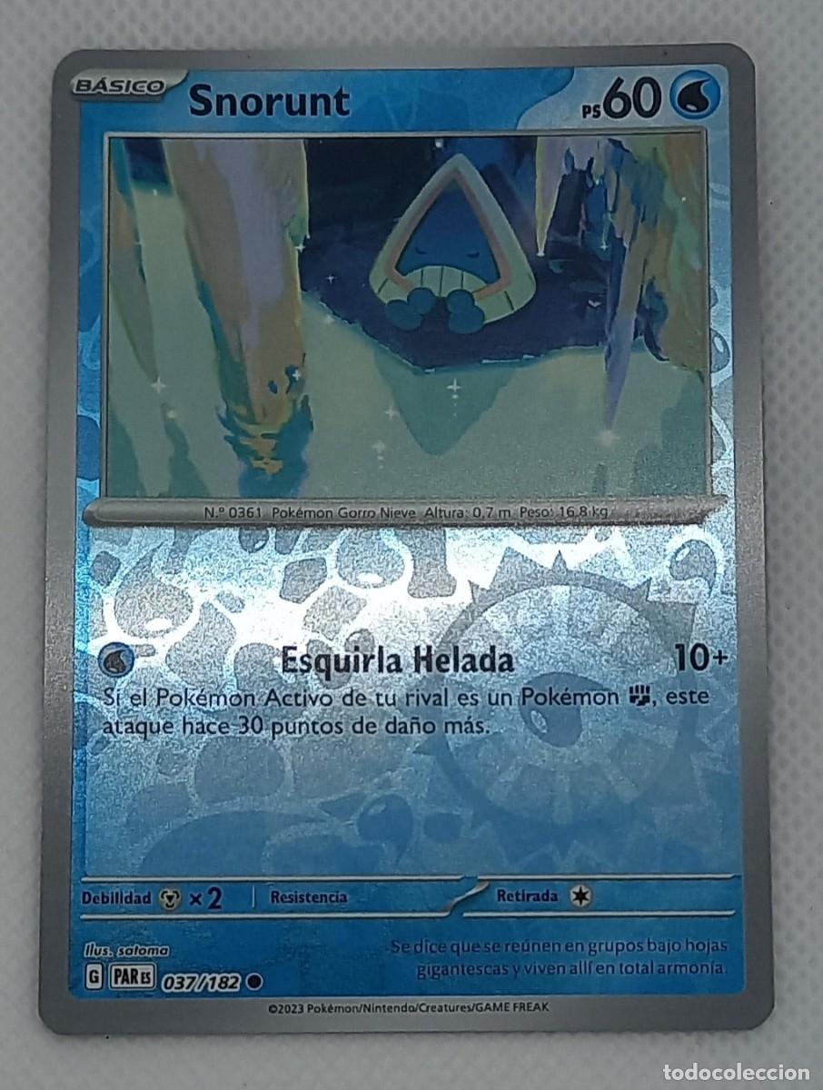 Figurine Collezionabili: Carta Pok&eacute;mon - Snorunt 037/182 Reverse Holo - Brecha Paradoja - 2023