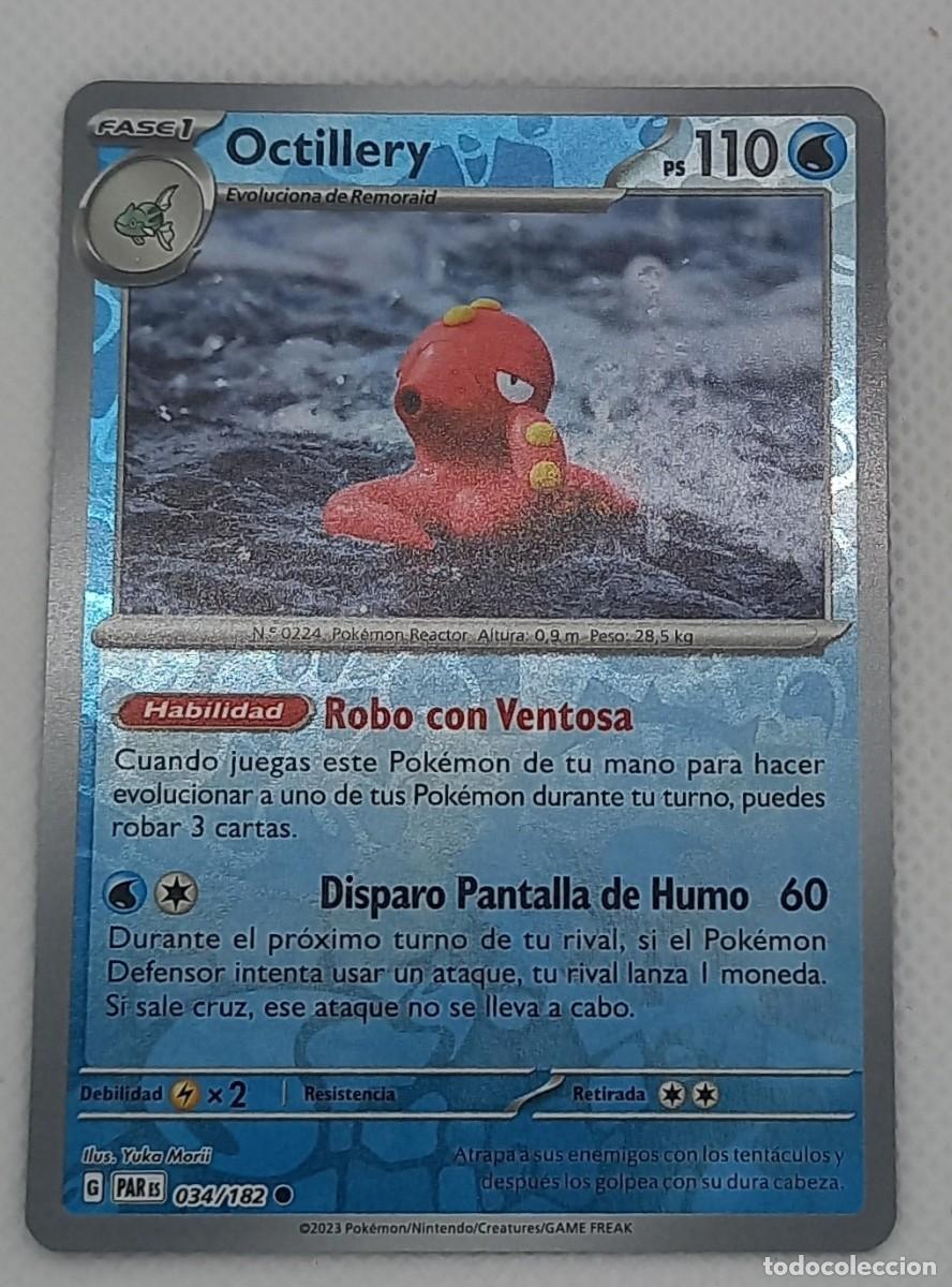 Trading cards: Carta Pok&eacute;mon - Octillery 034/182 Reverse Holo - Brecha Paradoja - 2023