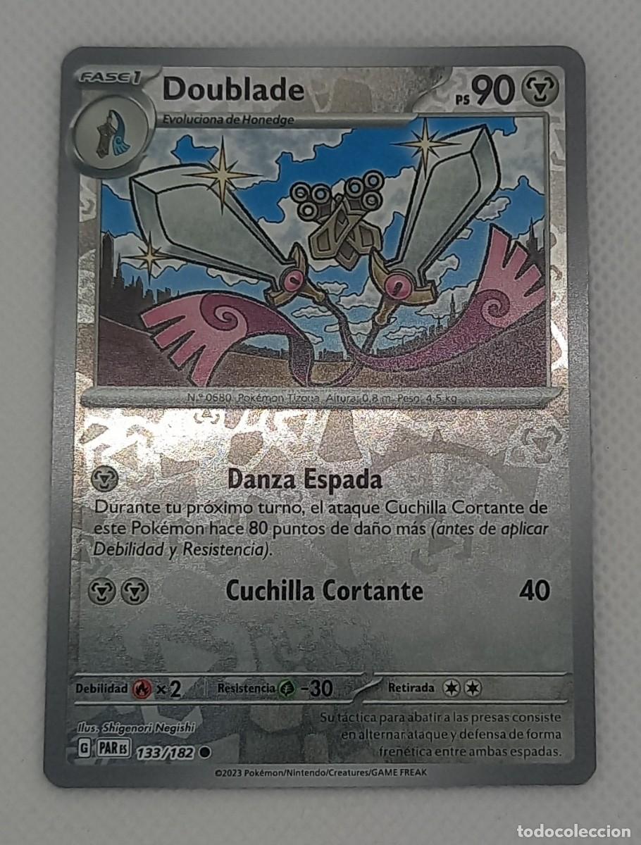 Trading cards: Carta Pok&eacute;mon - Doublade 133/182 Reverse Holo - Brecha Paradoja - 2023