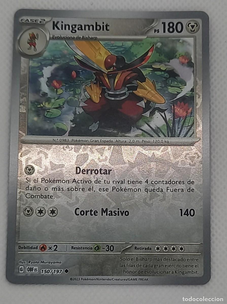 Trading cards: Carta Pok&eacute;mon - Kingambit 150/197 Reverse Holo - Obsidiana en Llamas - 2023