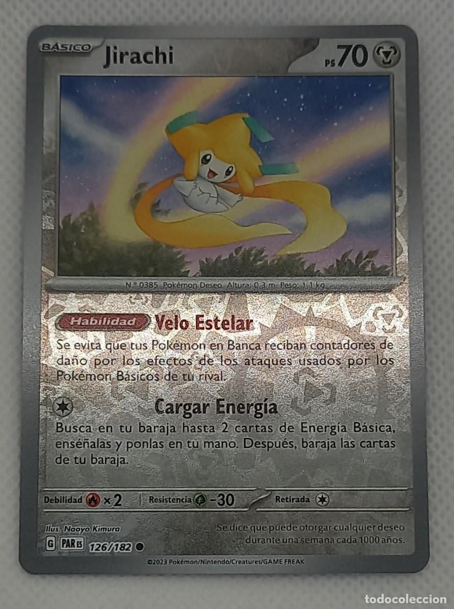 Trading cards: Carta Pok&eacute;mon - Jirachi 126/182 Rara Reverse Holo - Brecha Paradoja - 2023