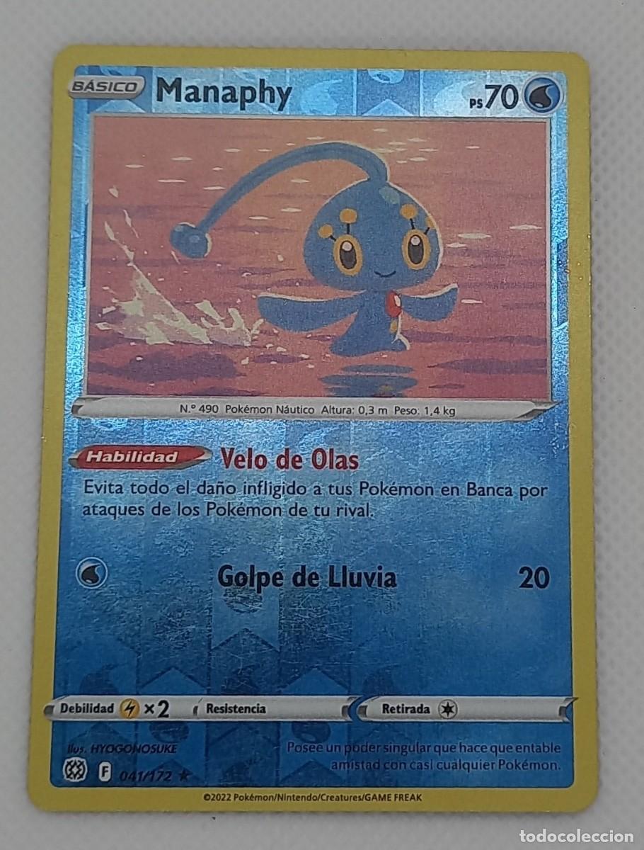 Trading cards: Carta Pok&eacute;mon - Manaphy 041/172 Rara Holo - Astros Brillantes - 2022