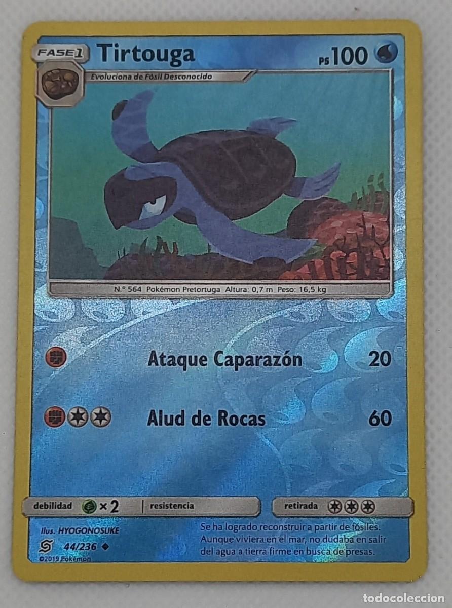 Trading cards: Carta Pok&eacute;mon - Tirtouga 44/236 Reverse Holo - Mentes Unificadas - 2019 - DA&Ntilde;ADA