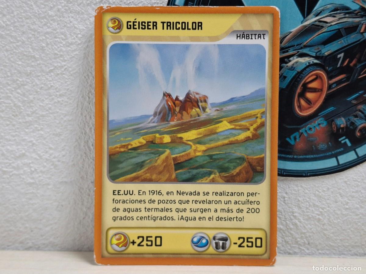 Trading cards: Carta G&eacute;iser Tricolor 384 Invizimals 2014 Panini