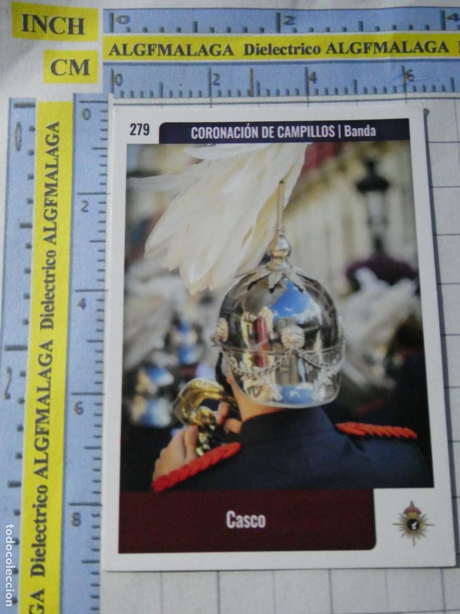 Trading cards: TARJETA TRADING CARD CROMO RELIGIOSO SEMANA SANTA M&Aacute;LAGA. HOLY CARDS. 279 CAMPILLOS BANDA M&Uacute;SICA