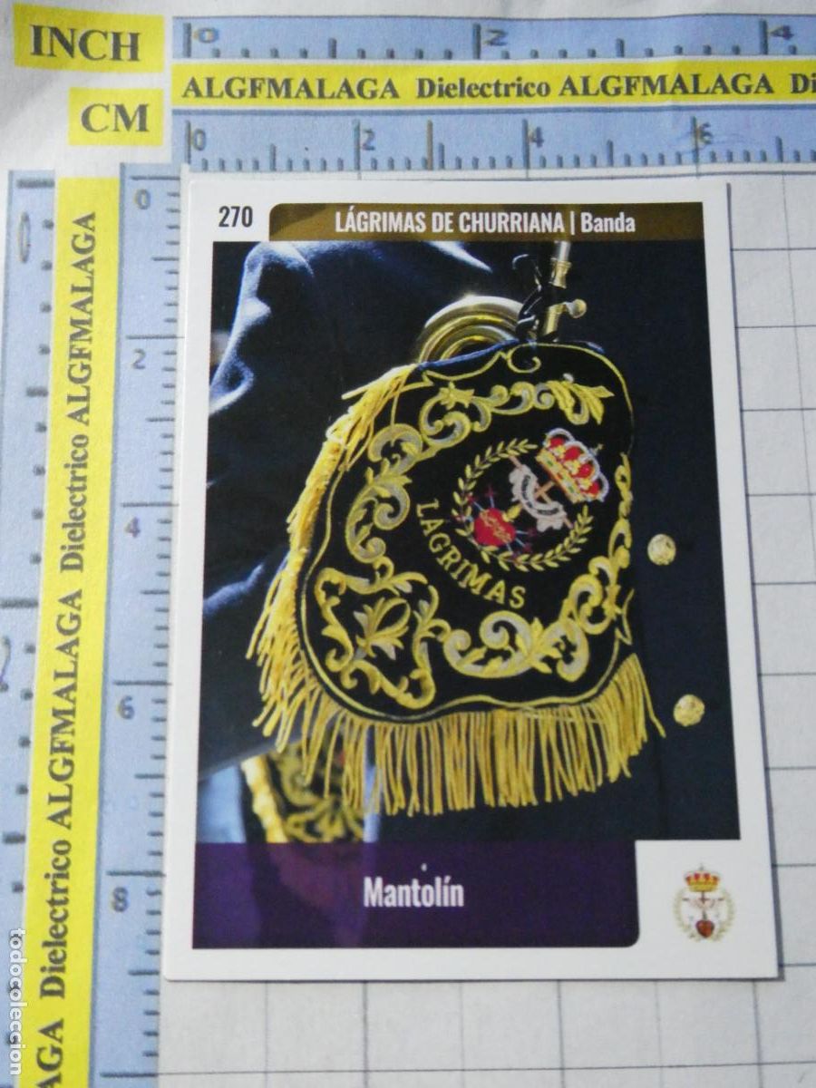 Trading cards: TARJETA TRADING CARD CROMO RELIGIOSO SEMANA SANTA M&Aacute;LAGA. HOLY CARDS. 270 CHURRIANA BANDA M&Uacute;SICA
