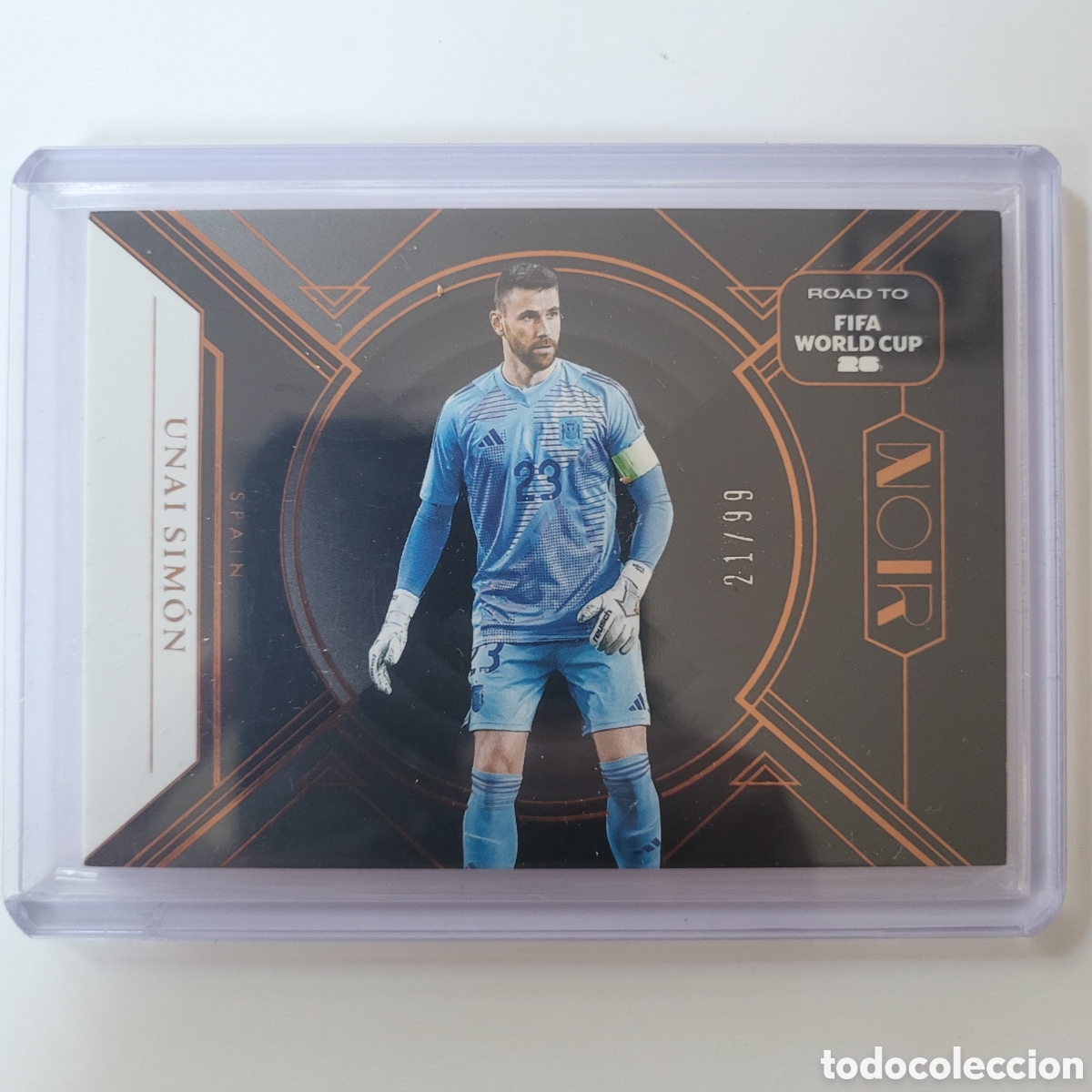Trading cards: 155 Unai Simon #/99 / Panini Noir Road to FIFA World Cup 2026