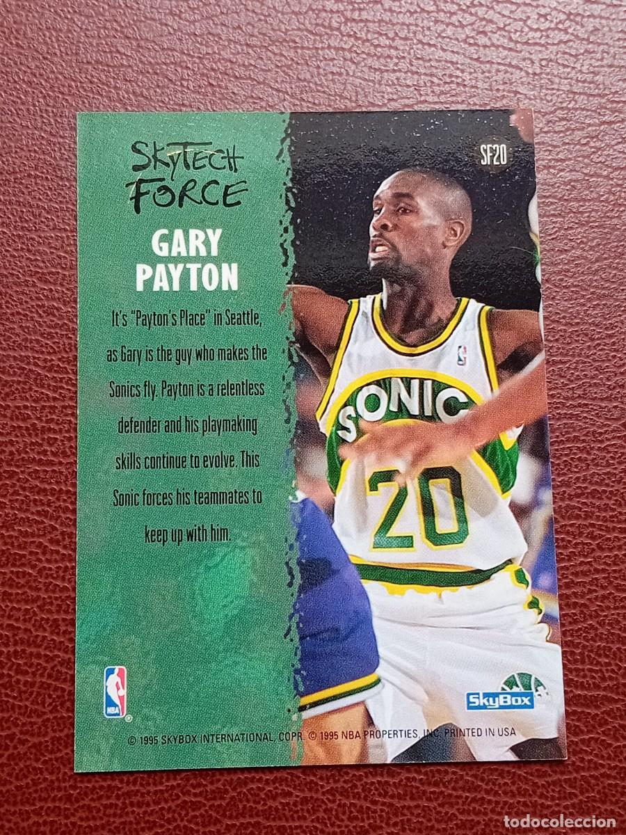 Trading cards: Card SF20 Gary Payton Skybox 1995-96 Skytech Force Insert - Foto 3