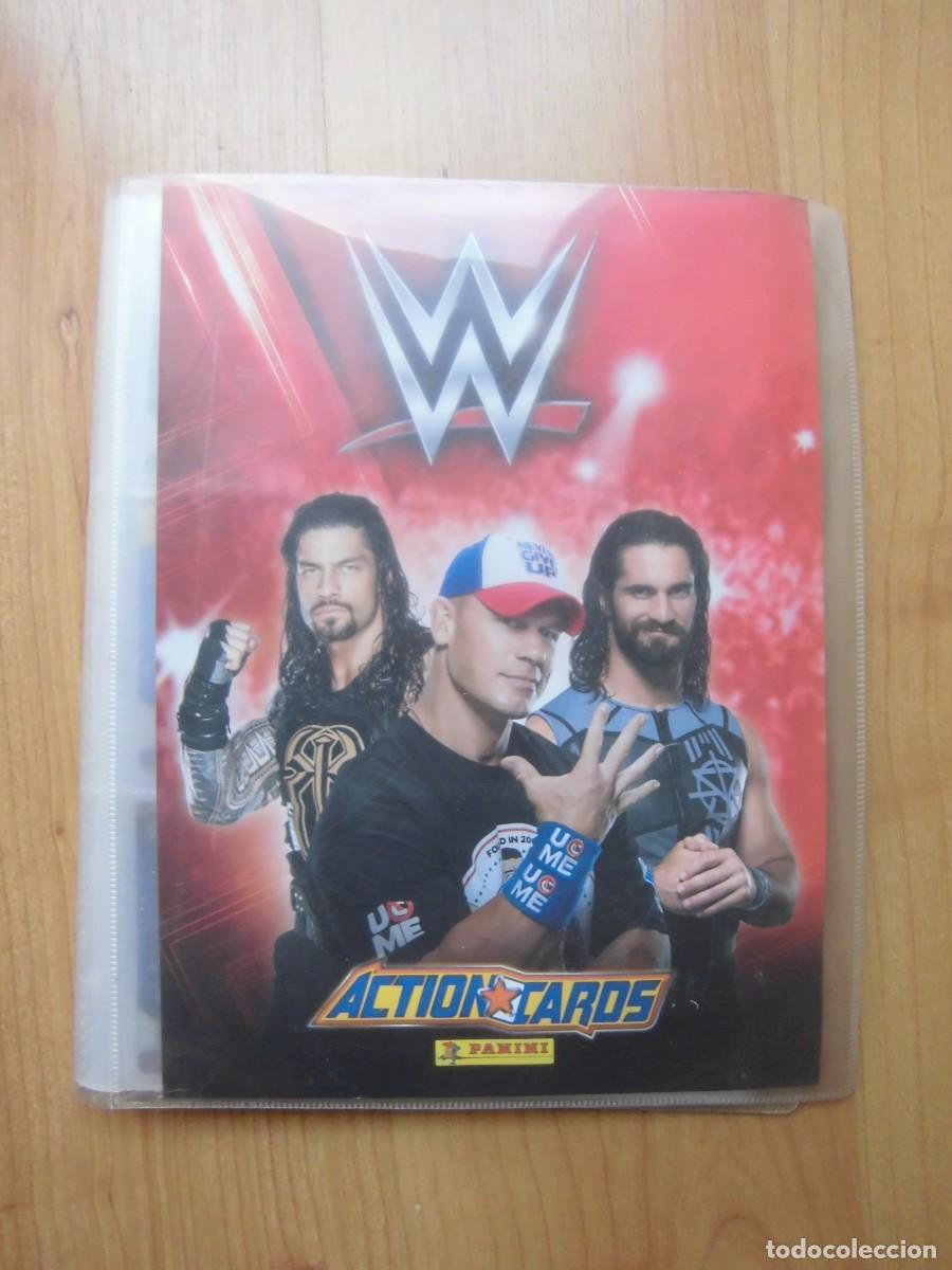 Cartes &agrave; &Eacute;changer: &Aacute;LBUM ARCHIVADOR W WRESTLER ACTION CARDS PANINI CON 75 CARTAS