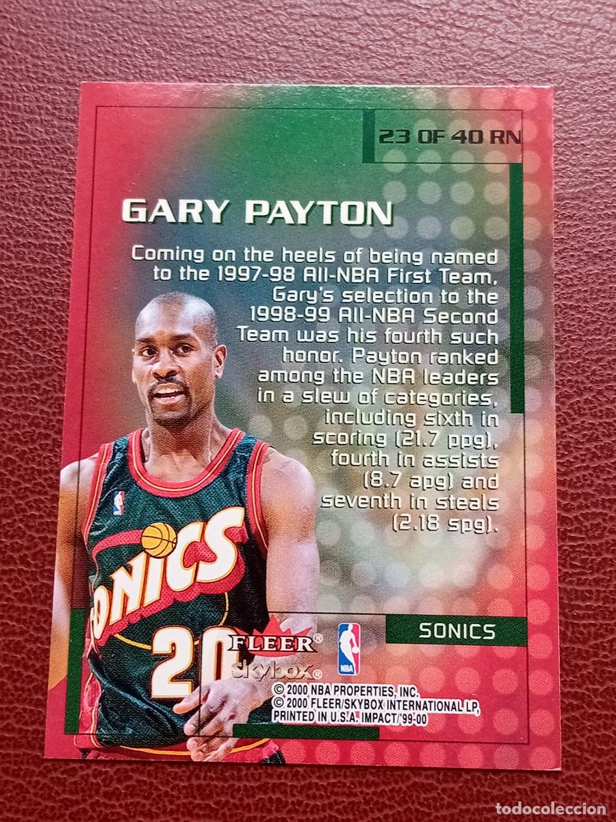 Trading cards: Card 23 Gary Payton Skybox Fleer 2000-2001 Insert - Foto 2
