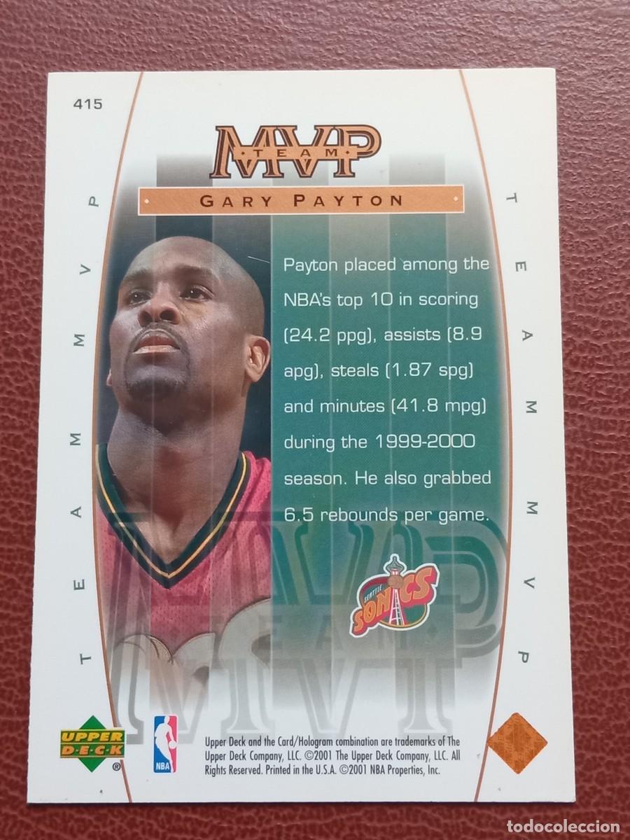 Trading cards: Card 415 Gary Payton Upper Deck 2001-2002 - Foto 2
