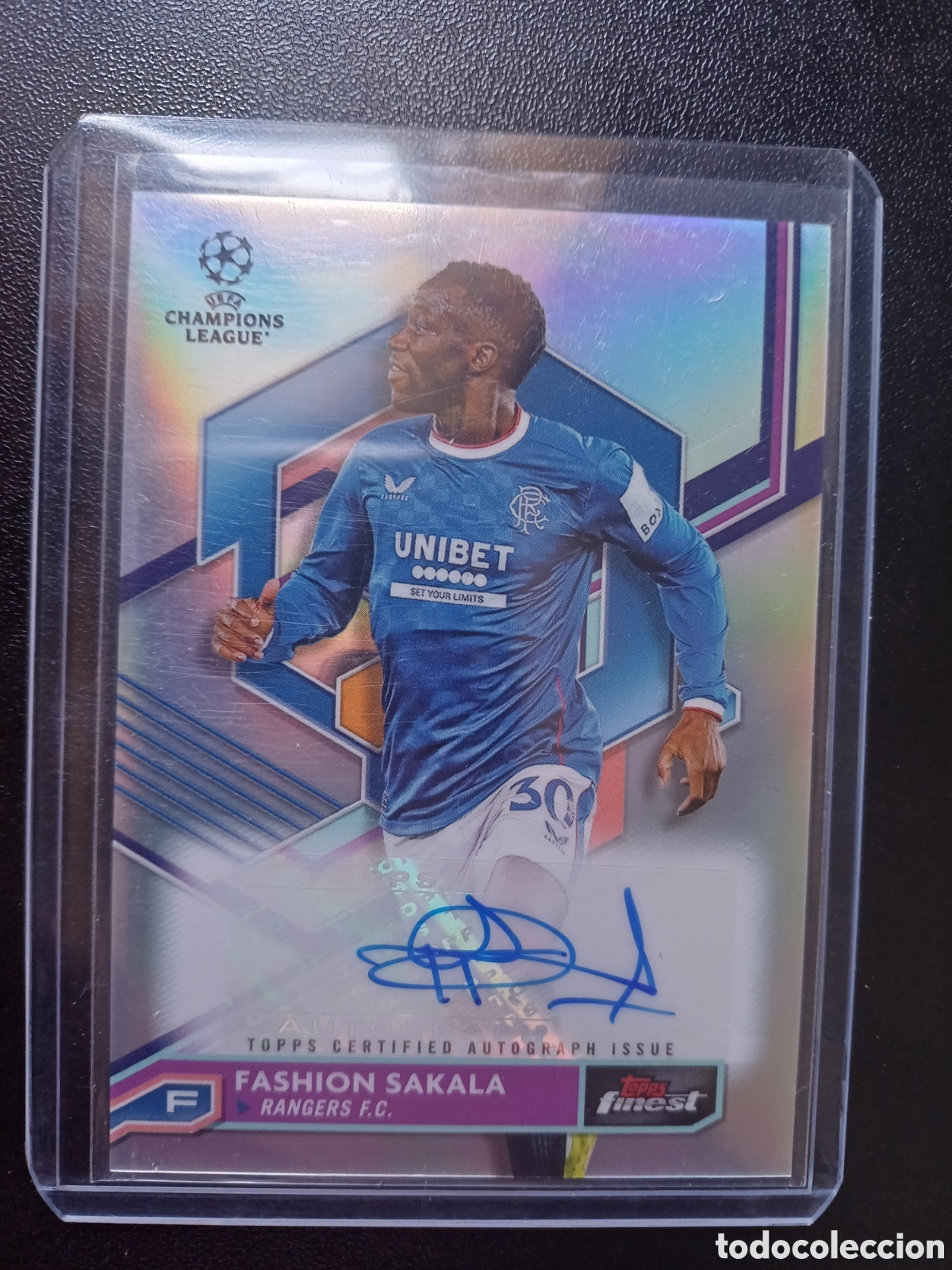 Trading cards: #A-SJ FASHION SAKALA RANGERS FC AUTOGRAFO TOPPS FINEST 2022/23
