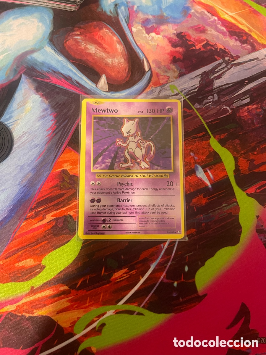 Trading cards: Carta Pok&eacute;mon mewtwo