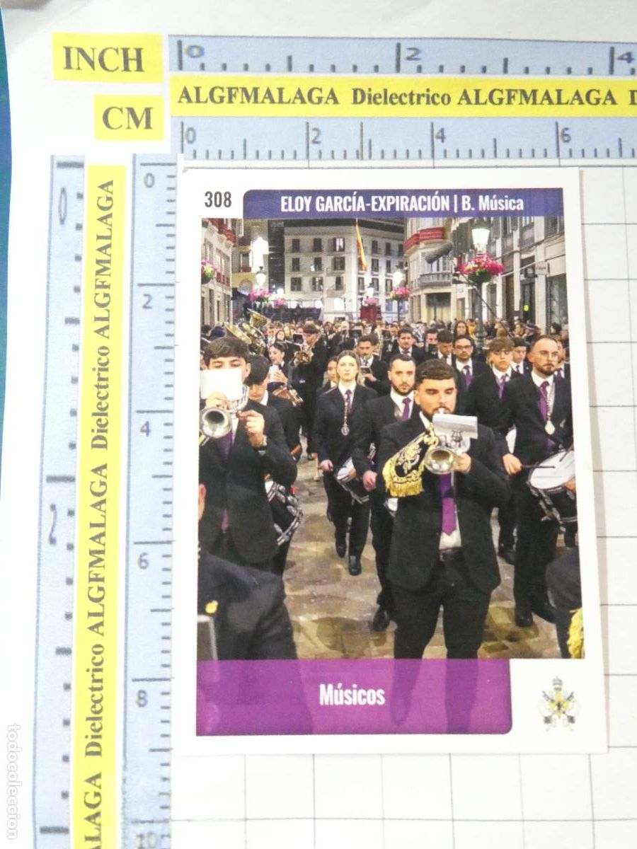 Trading cards: TARJETA TRADING CARD CROMO RELIGIOSO SEMANA SANTA M&Aacute;LAGA HOLY CARDS. 308 ELOY GARC&Iacute;A EXPIRACI&Oacute;N