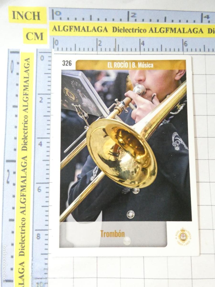 Trading cards: TARJETA TRADING CARD CROMO RELIGIOSO SEMANA SANTA M&Aacute;LAGA HOLY CARDS. 326 BANDA M&Uacute;SICA EL ROC&Iacute;O