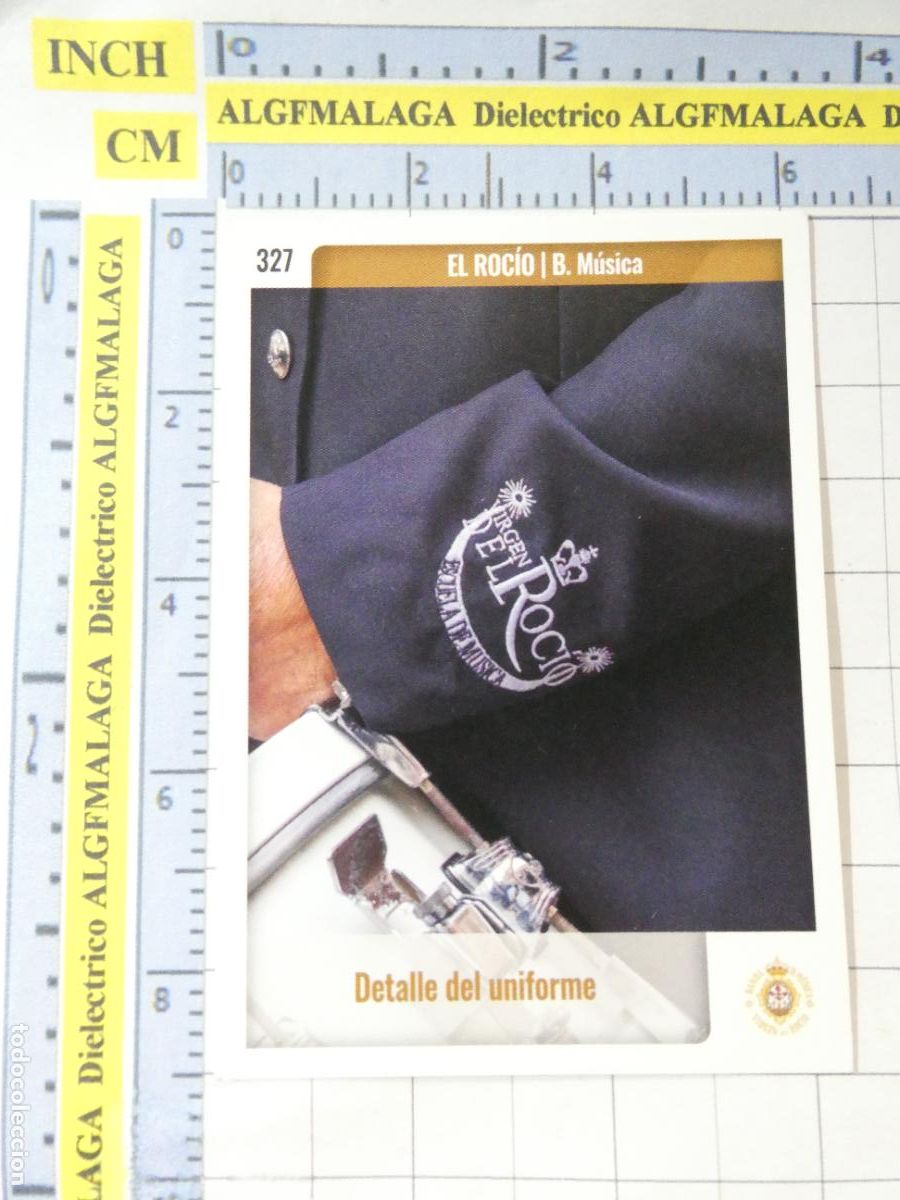 Trading cards: TARJETA TRADING CARD CROMO RELIGIOSO SEMANA SANTA M&Aacute;LAGA HOLY CARDS. 327 BANDA M&Uacute;SICA EL ROC&Iacute;O