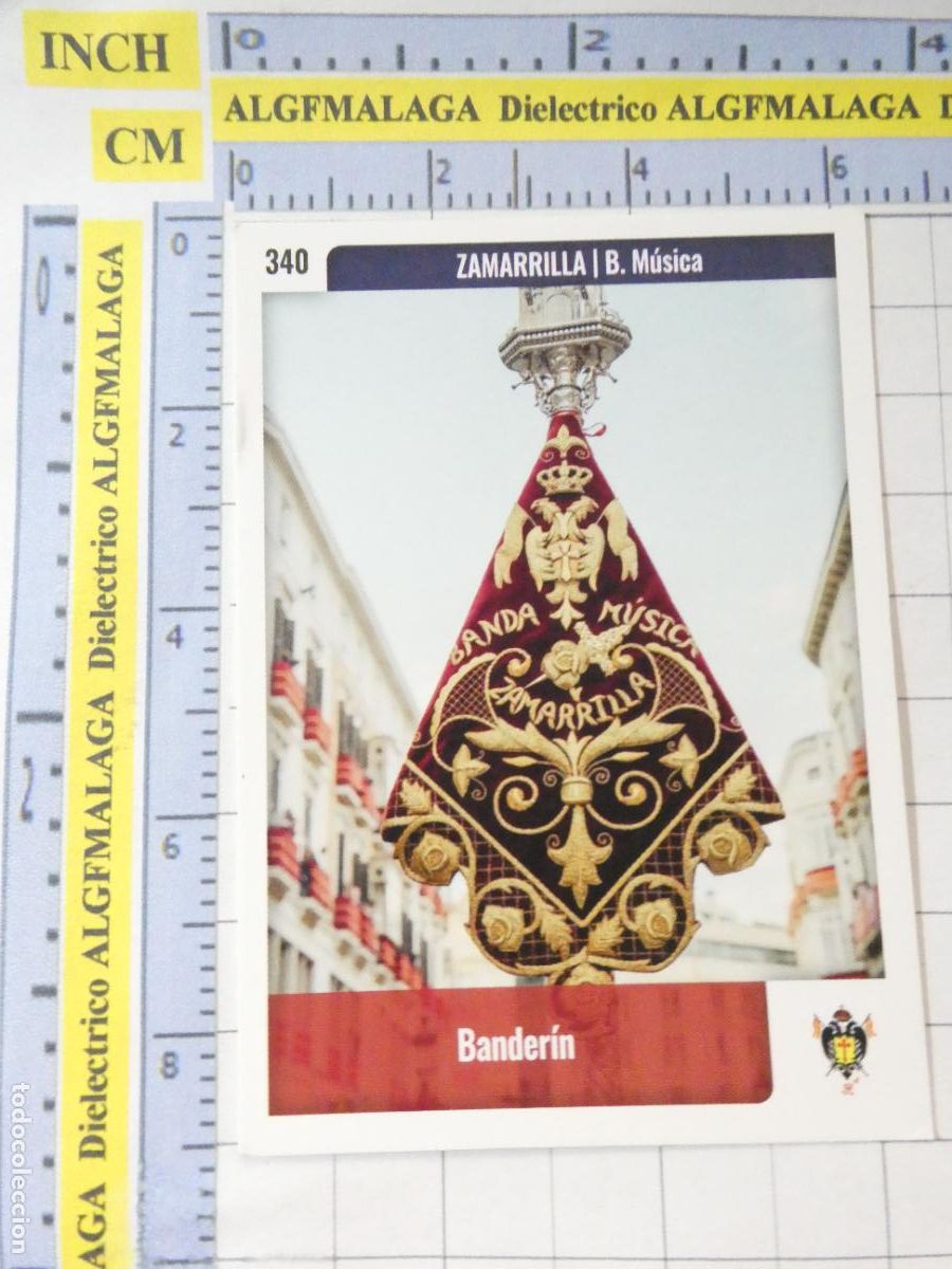 Trading cards: TARJETA TRADING CARD CROMO RELIGIOSO SEMANA SANTA M&Aacute;LAGA HOLY CARDS. 340 BANDA M&Uacute;SICA ZAMARRILLA