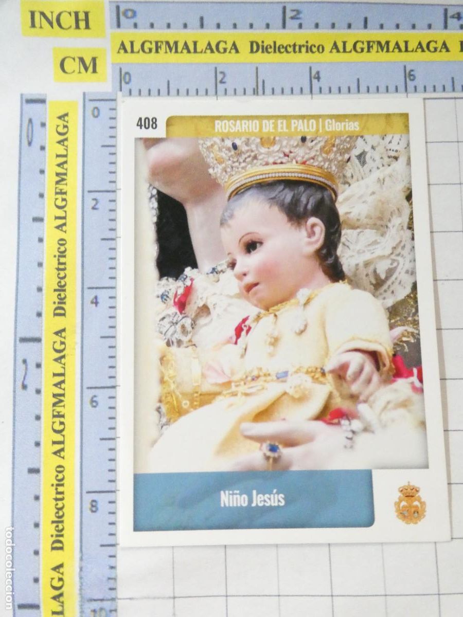 Trading cards: TARJETA TRADING CARD CROMO RELIGIOSO SEMANA SANTA M&Aacute;LAGA HOLY CARDS. 408 ROSARIO DE EL PALO NI&Ntilde;O