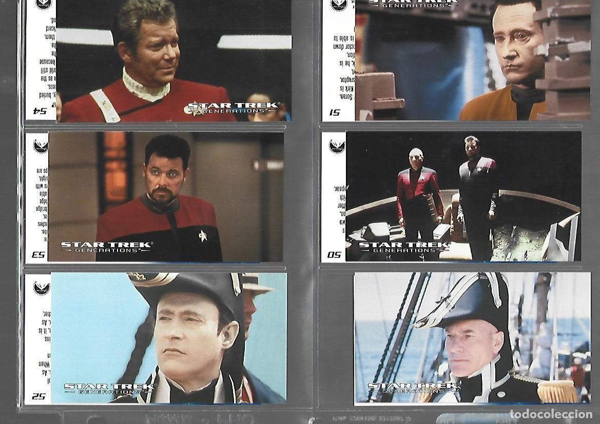 Trading cards: Star Trek: generations, 1994, completa, 72 trading cards, SkyBox, muy buen estado, con hoja. Caja DA