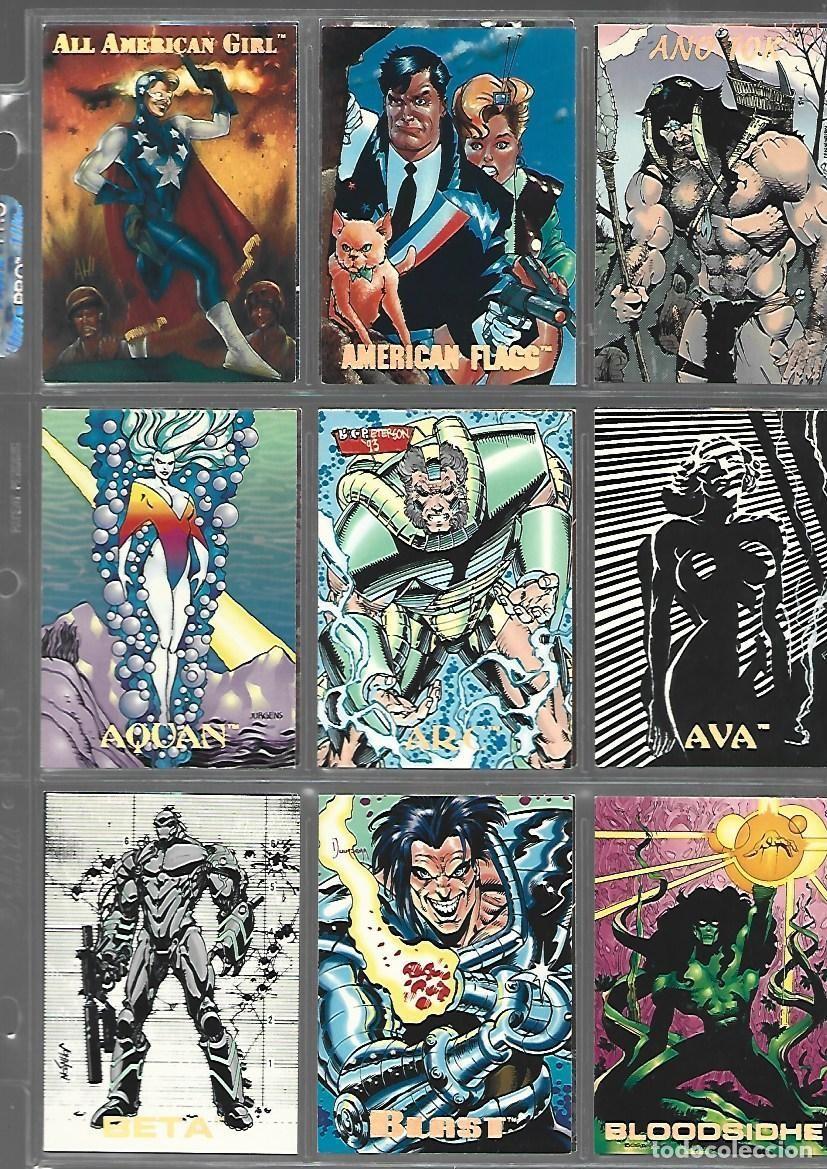 Trading cards: Creators Universe, 1993, completa, 100 caras, Dynamic, muy buen estado, con hojas. Caja DA