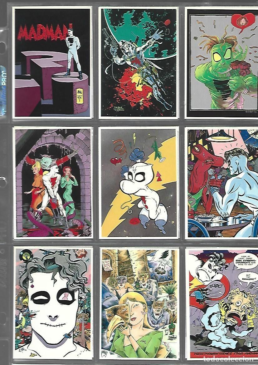Trading cards: Madman, 1994, completa, 50 cards, muy buen estado. son hojas. Caja DA