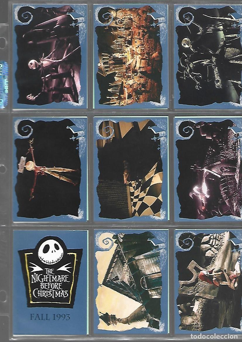 Trading cards: Nightmare before christmas, 1993, completa, 90 cards, SkyBox, muy buen estado. Con hojas. Caja DA